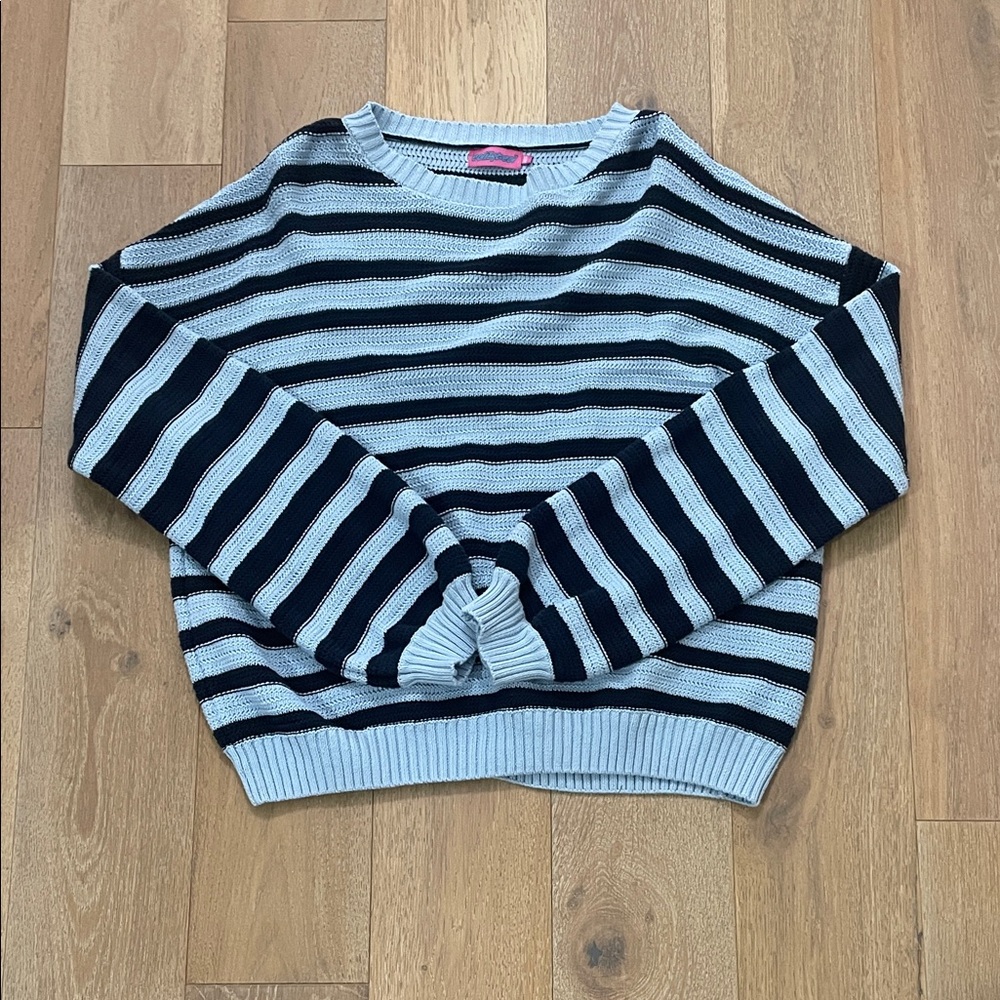 Edikted Black and White Striped Sweater